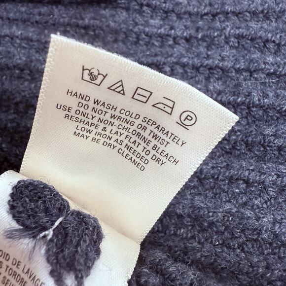 Anthropologie Knitted & Knotted Long Cardigan M Gray Wool Blend Cozy Chunky Fall - Picture 11 of 16